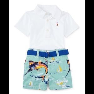 Ralph Lauren Hawaiian marlin fish shorts